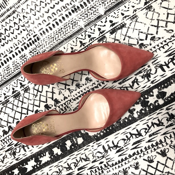 Vince Camuto Pink Suede Heels - Picture 5 of 6